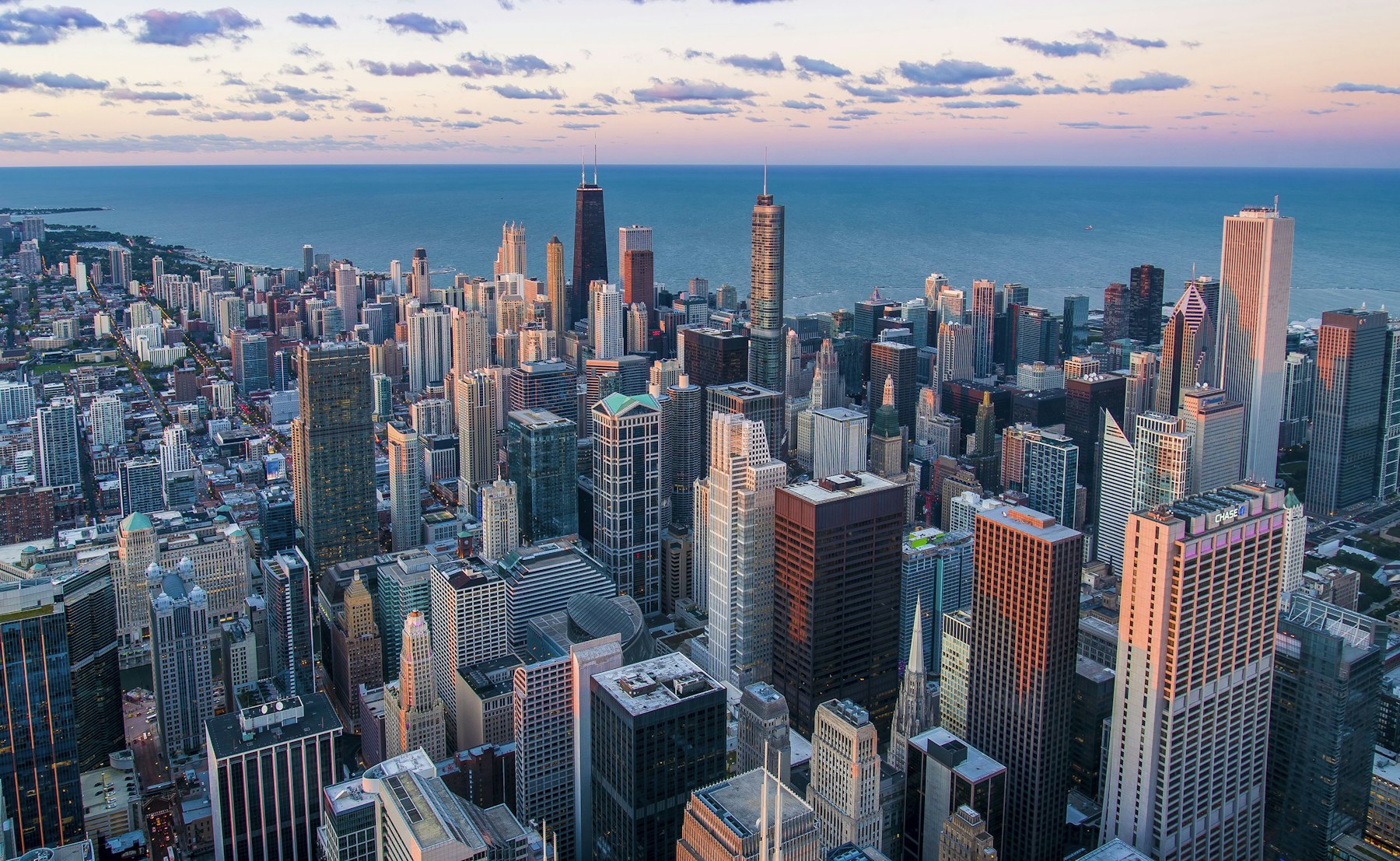 Aerial view of a city